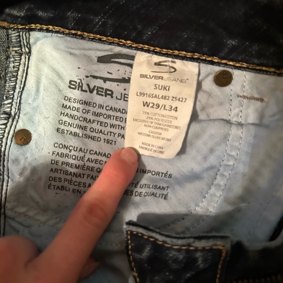 Silver Suki Dark Wash Bootcut Jeans - Picture 4 of 16